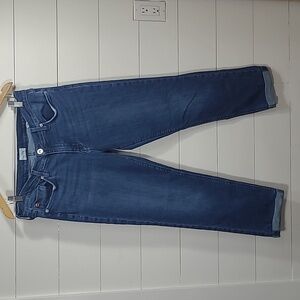 Hudson Krista Straight Crop w/Roll Cuff Denim Jean Women's sz 32